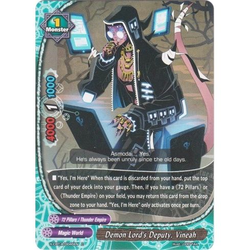 Image for Demon Lord's Deputy, Vineah (X-CBT-A/0045EN) (X-CBT) - Future Card BuddyFight