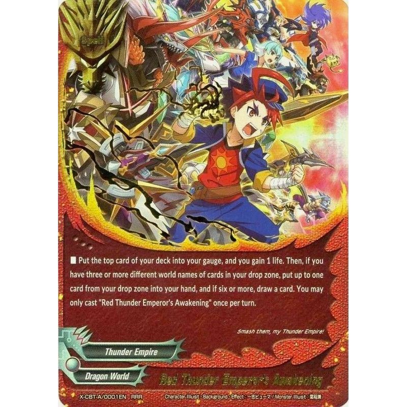 Image for Red Thunder Emperor's Awakening (X-CBT-A/0001EN) (X-CBT) - Future Card BuddyFight