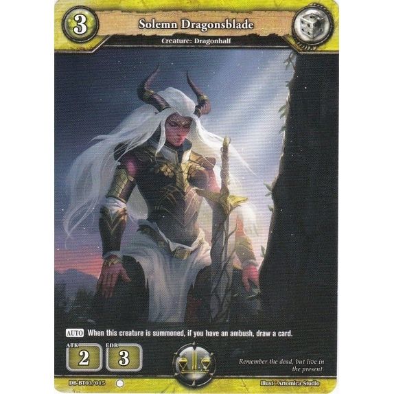 Image for Solemn Dragonsblade (DB-BT03/015) (BP03) - Dragoborne