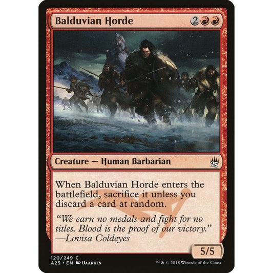 Image for Balduvian Horde (120) (A25) - Magic: The Gathering