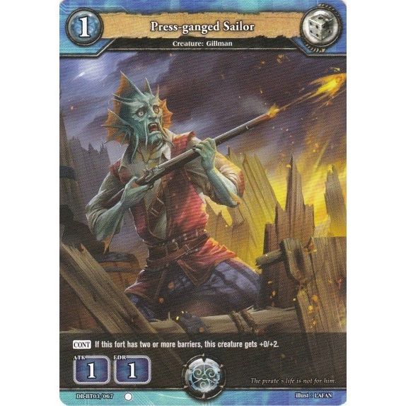 Image for Press-ganged Sailor (DB-BT03/067) (BP03) - Dragoborne