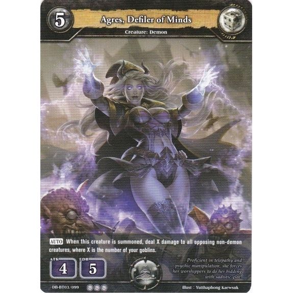 Image for Agres, Defiler of Minds (DB-BT03/099) (BP03) - Dragoborne