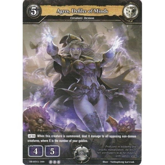 Image for Agres, Defiler of Minds (DB-BT03/099) (BP03) - Dragoborne