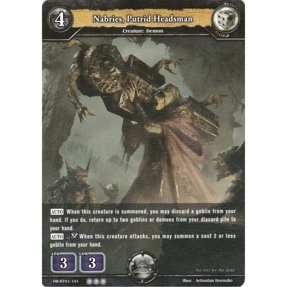 Image for Nabries, Putrid Headsman (DB-BT03/101) (BP03) - Dragoborne