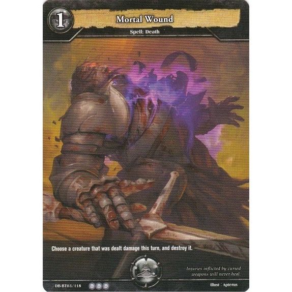 Image for Mortal Wound (DB-BT03/118) (BP03) - Dragoborne
