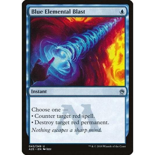 Image for Blue Elemental Blast (43) (A25) - Magic: The Gathering
