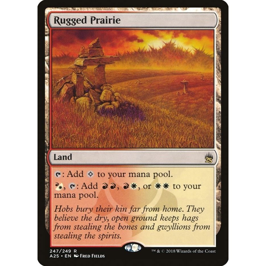 Image for Rugged Prairie (247) (A25) - Magic: The Gathering