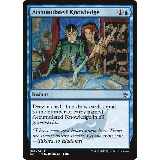 Image for Accumulated Knowledge (40) (A25) - Magic: The Gathering