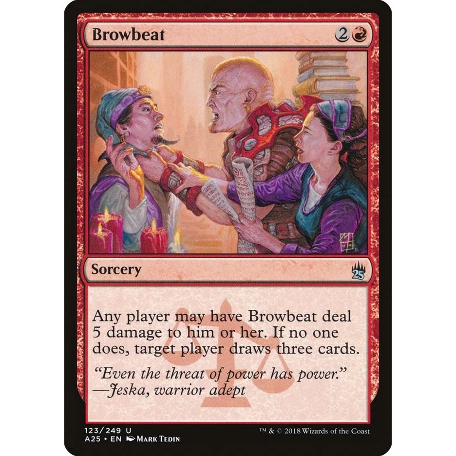 Image for Browbeat (123) (A25) - Magic: The Gathering