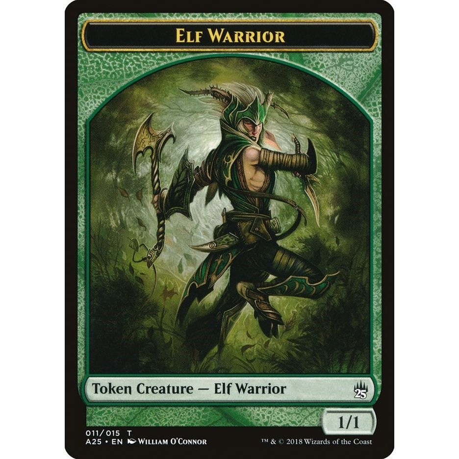 Image for Elf Warrior Token (011) (11) (A25) - Magic: The Gathering