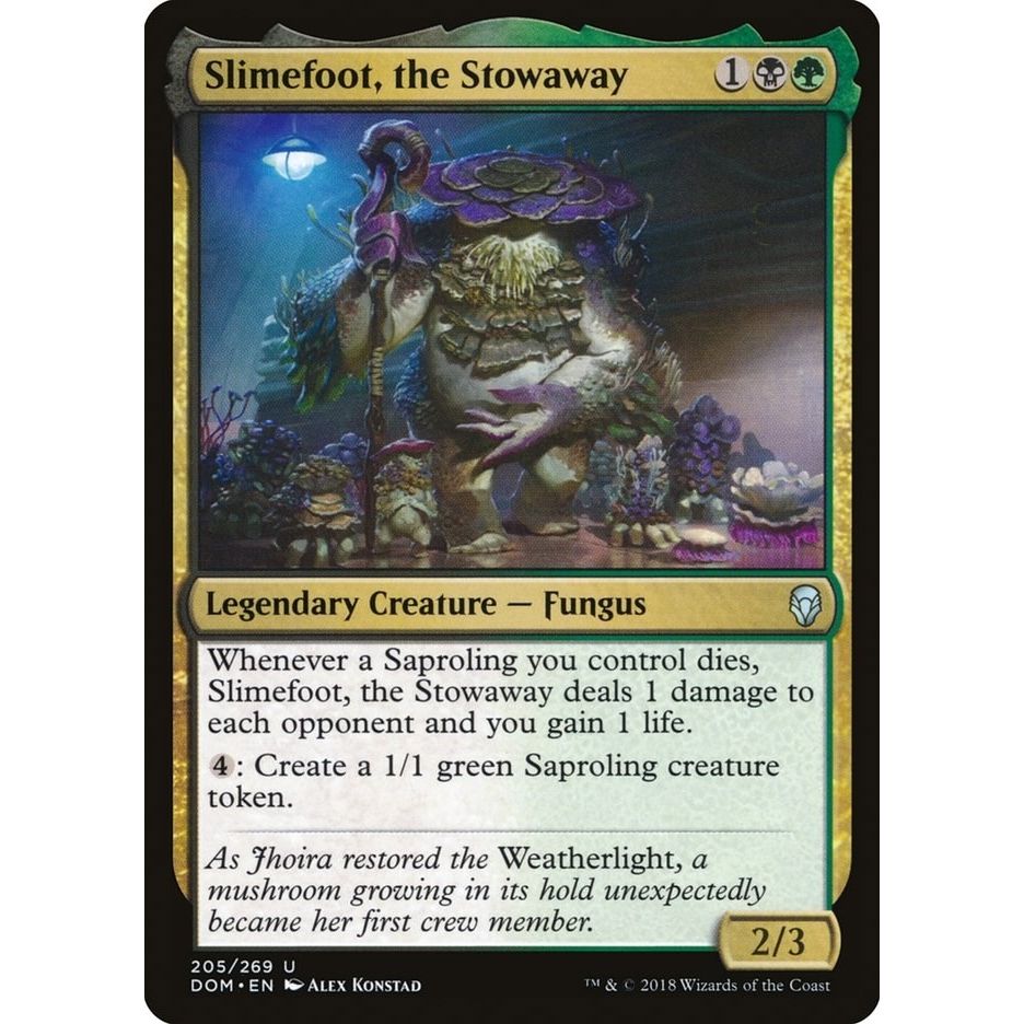 Image for Slimefoot, the Stowaway (205) (DOM) - Magic: The Gathering