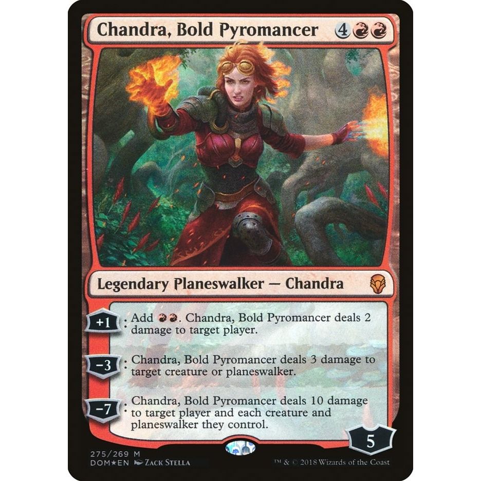 Image for Chandra, Bold Pyromancer (275) (DOM) - Magic: The Gathering