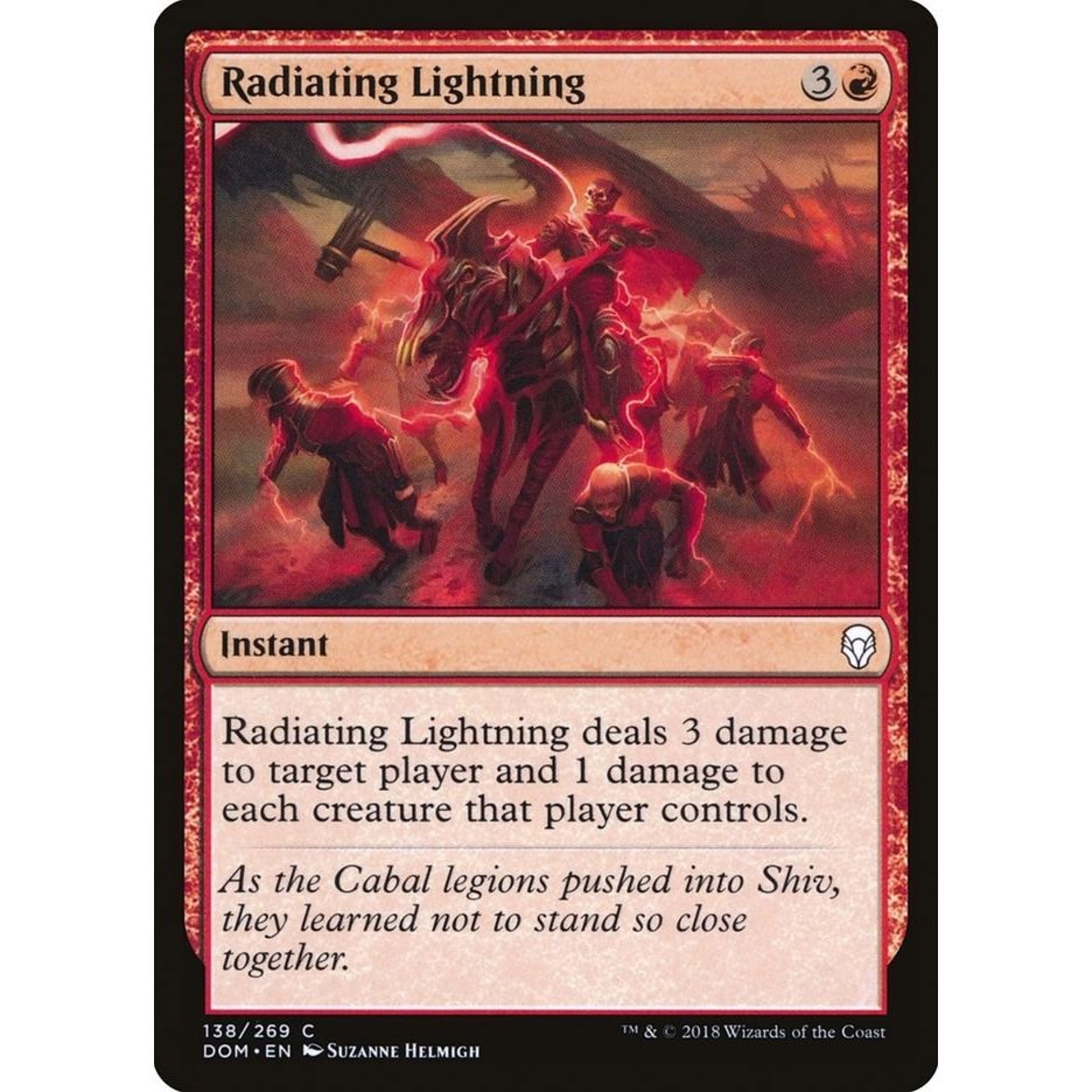 Image for Radiating Lightning (138) (DOM) - Magic: The Gathering