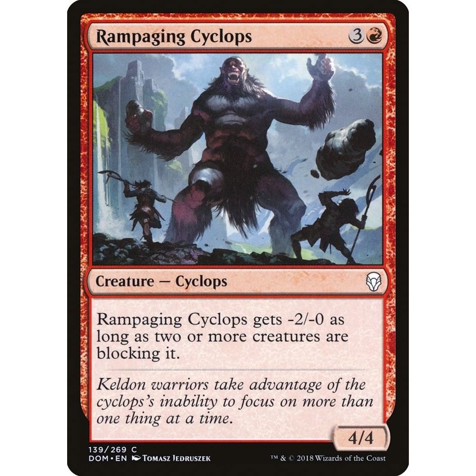 Image for Rampaging Cyclops (139) (DOM) - Magic: The Gathering