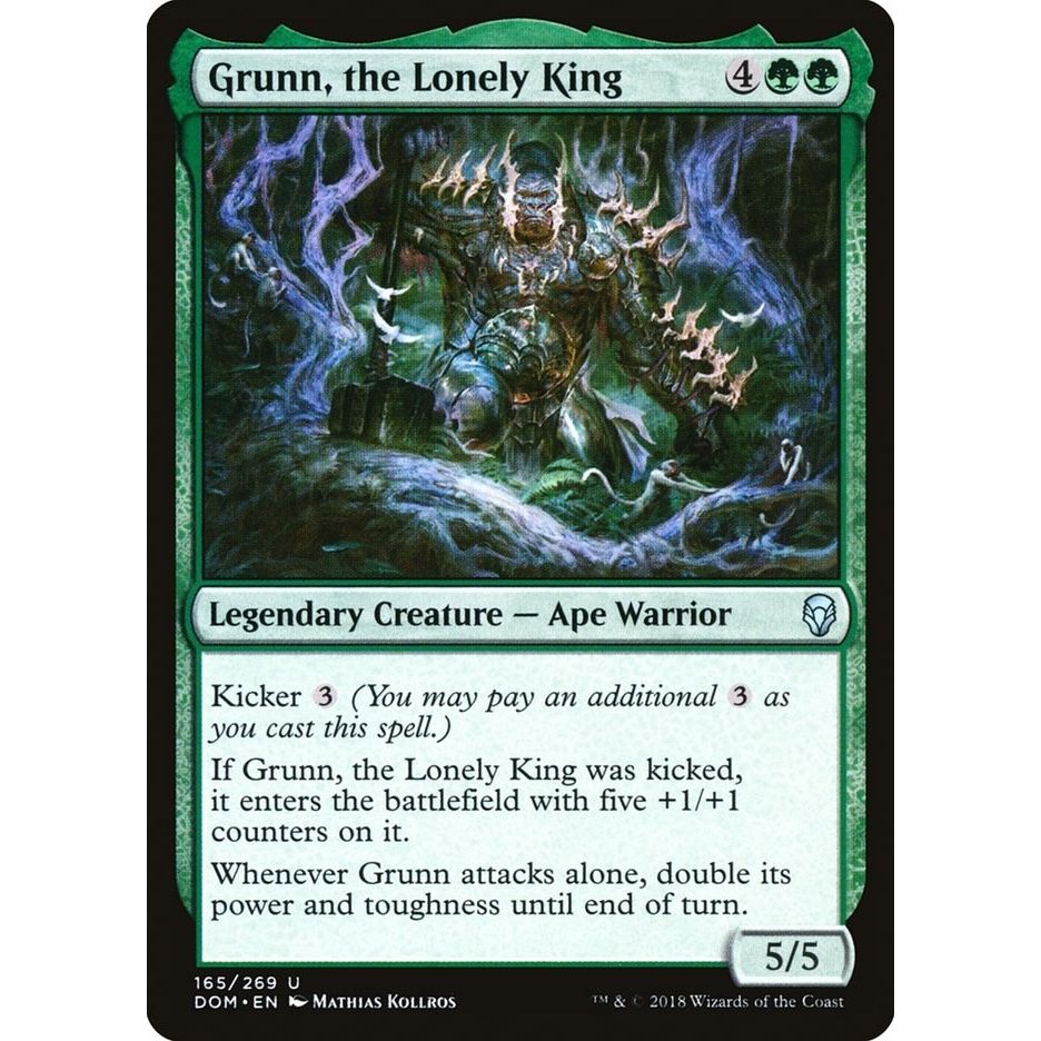Image for Grunn, the Lonely King (165) (DOM) - Magic: The Gathering