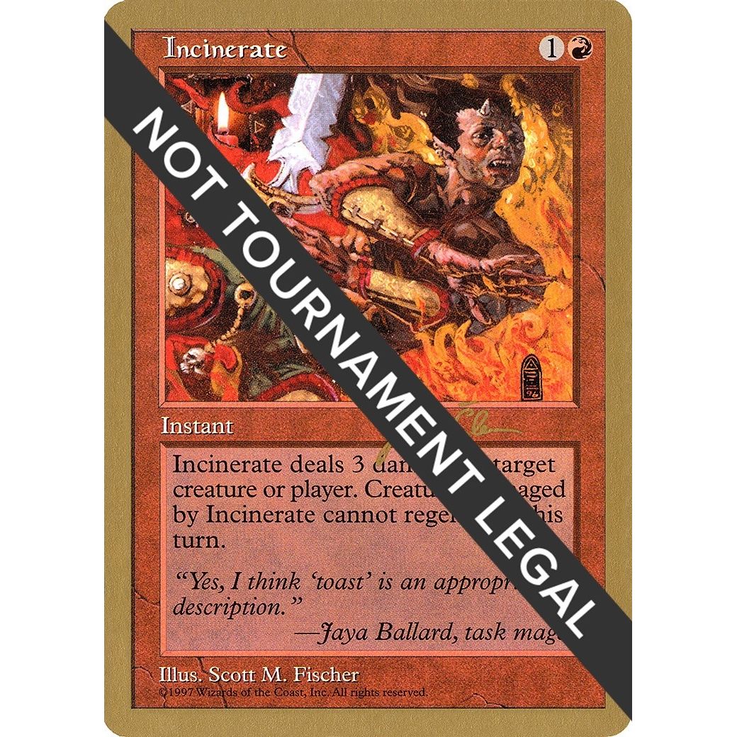 Image for Incinerate - 1997 Jakub Slemr (5ED) (WCD) - Magic: The Gathering