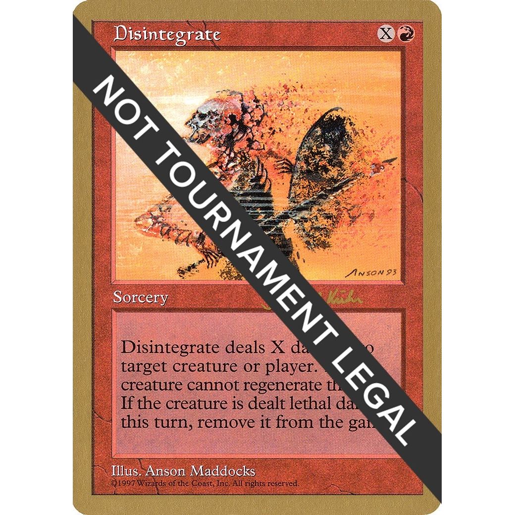 Image for Disintegrate - 1997 Janosch Kuhn (5ED) (WCD) - Magic: The Gathering