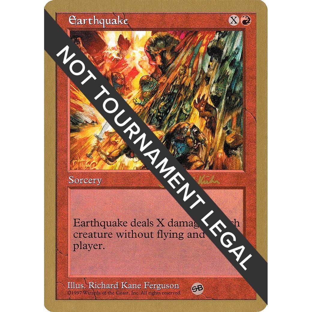 Image for Earthquake - 1997 Janosch Kuhn (5ED) (SB) (WCD) - Magic: The Gathering