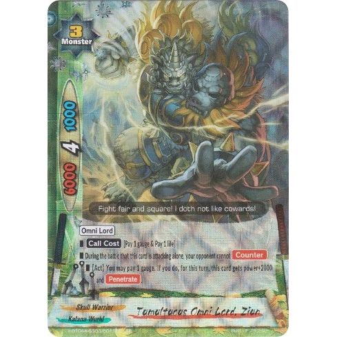 Image for Tumultuous Omni Lord, Ziun (X-BT04A-SS03/0011EN) (X-BT04A) - Future Card BuddyFight
