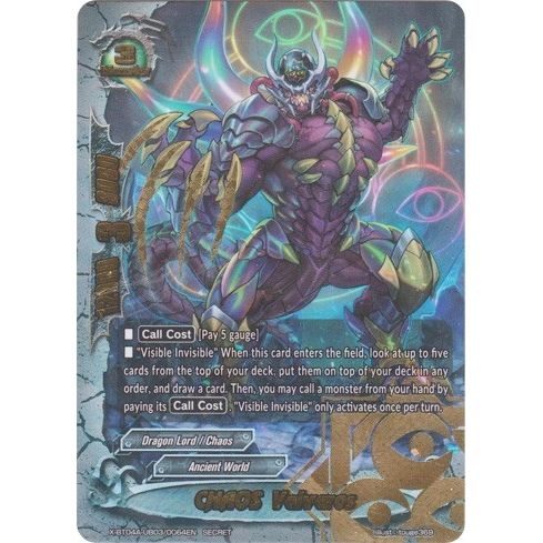 Image for CHAOS Valvaros (Secret) (X-BT04A-UB03/0064EN) (X-BT04A) - Future Card BuddyFight