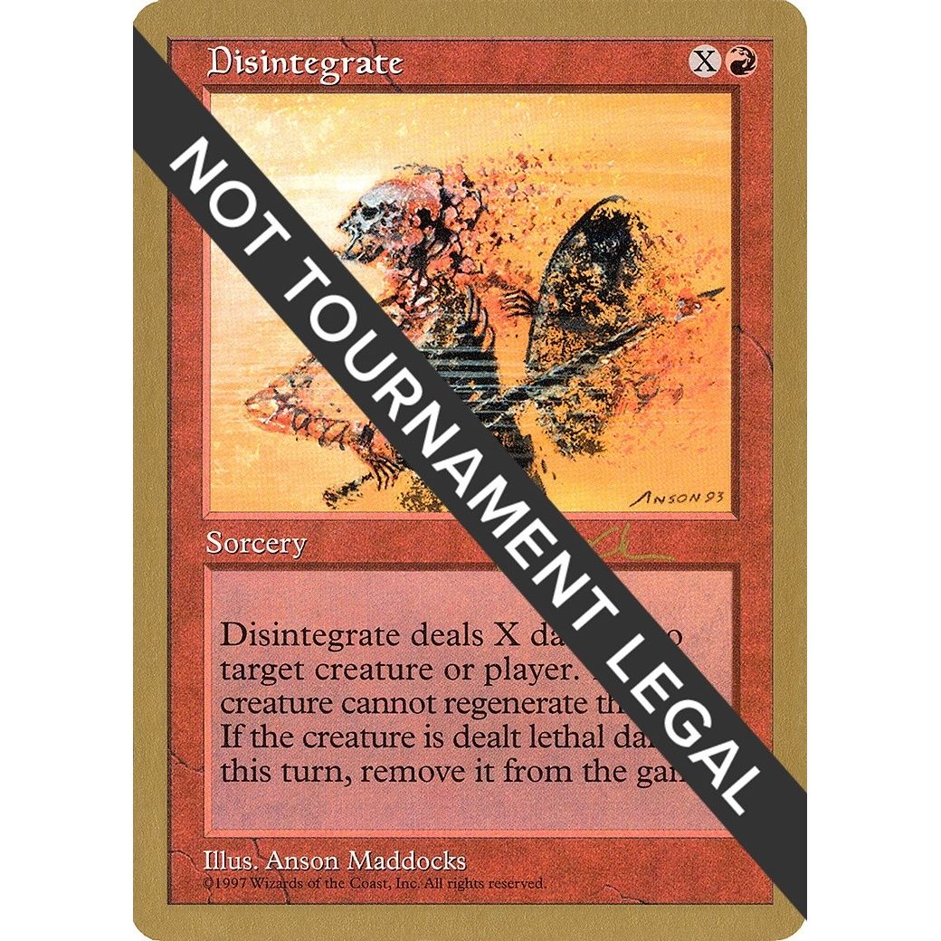 Image for Disintegrate - 1997 Paul McCabe (5ED) (WCD) - Magic: The Gathering