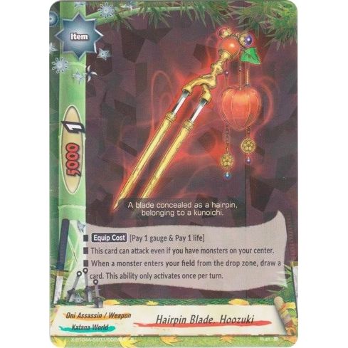 Image for Hairpin Blade, Hoozuki (X-BT04A-SS03/0024EN) (X-BT04A) - Future Card BuddyFight