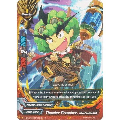 Image for Thunder Preacher, Inazumack (X-BT04A-SS03/0031EN) (X-BT04A) - Future Card BuddyFight
