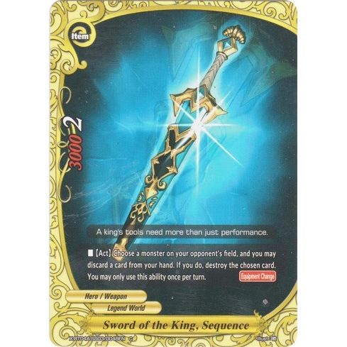 Image for Sword of the King, Sequence (X-BT04A-SS03/0048EN) (X-BT04A) - Future Card BuddyFight