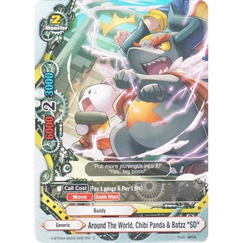 Image for Around the World, Chibi Panda & Batzz "SD" (X-BT04A-SS03/0051EN) (X-BT04A) - Future Card BuddyFight