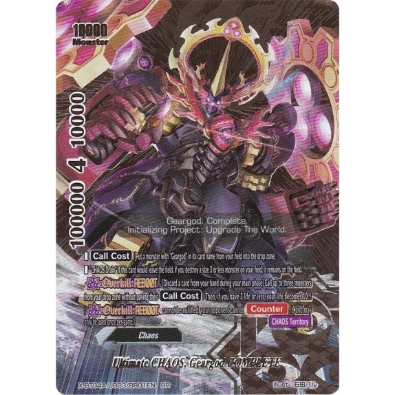 Image for Ultimate CHAOS, Geargod COMPLETE (BR) (X-BT04A-UB03/BR01EN) (X-BT04A) - Future Card BuddyFight