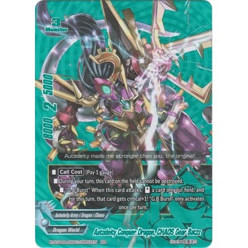 Image for Autodeity Conquer Dragon, CHAOS Gear Batzz (BR) (X-BT04A-UB03/BR02EN) (X-BT04A) - Future Card BuddyFight