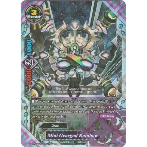 Image for Mini Geargod Rainbow (X-BT04A-UB03/0010EN) (X-BT04A) - Future Card BuddyFight