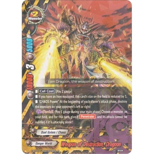 Image for Weapon of Destruction, Dragoon (X-BT04A-UB03/0029EN) (X-BT04A) - Future Card BuddyFight