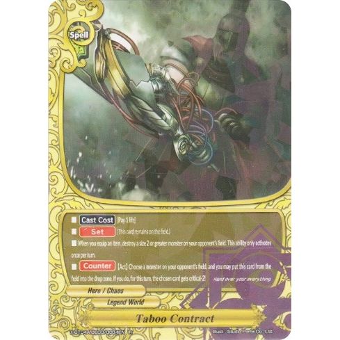 Image for Taboo Contract (X-BT04A-UB03/0034EN) (X-BT04A) - Future Card BuddyFight