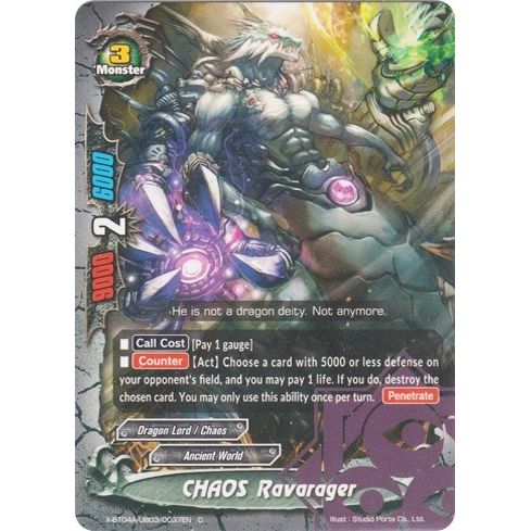 Image for CHAOS Ravarager (X-BT04A-UB03/0037EN) (X-BT04A) - Future Card BuddyFight