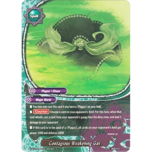 Image for Contagious Weakening Gas (X-BT04A-UB03/0053EN) (X-BT04A) - Future Card BuddyFight