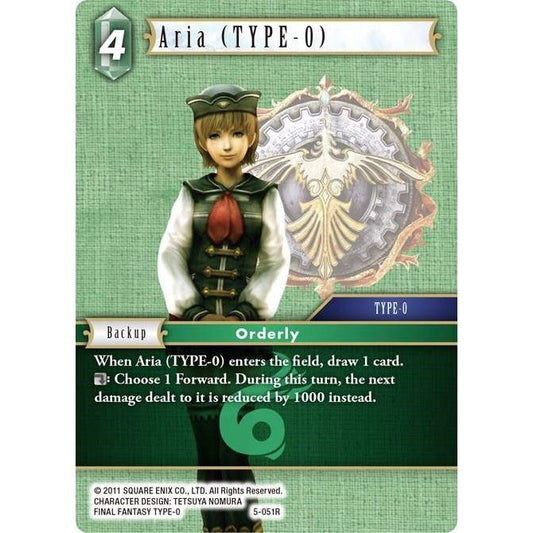 Image for Aria (TYPE-0) (5-051R) (OP5) - Final Fantasy TCG