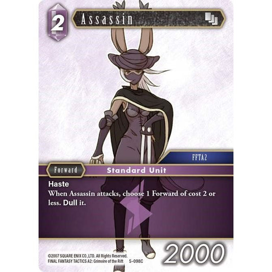 Image for Assassin (5-098C) (OP5) - Final Fantasy TCG