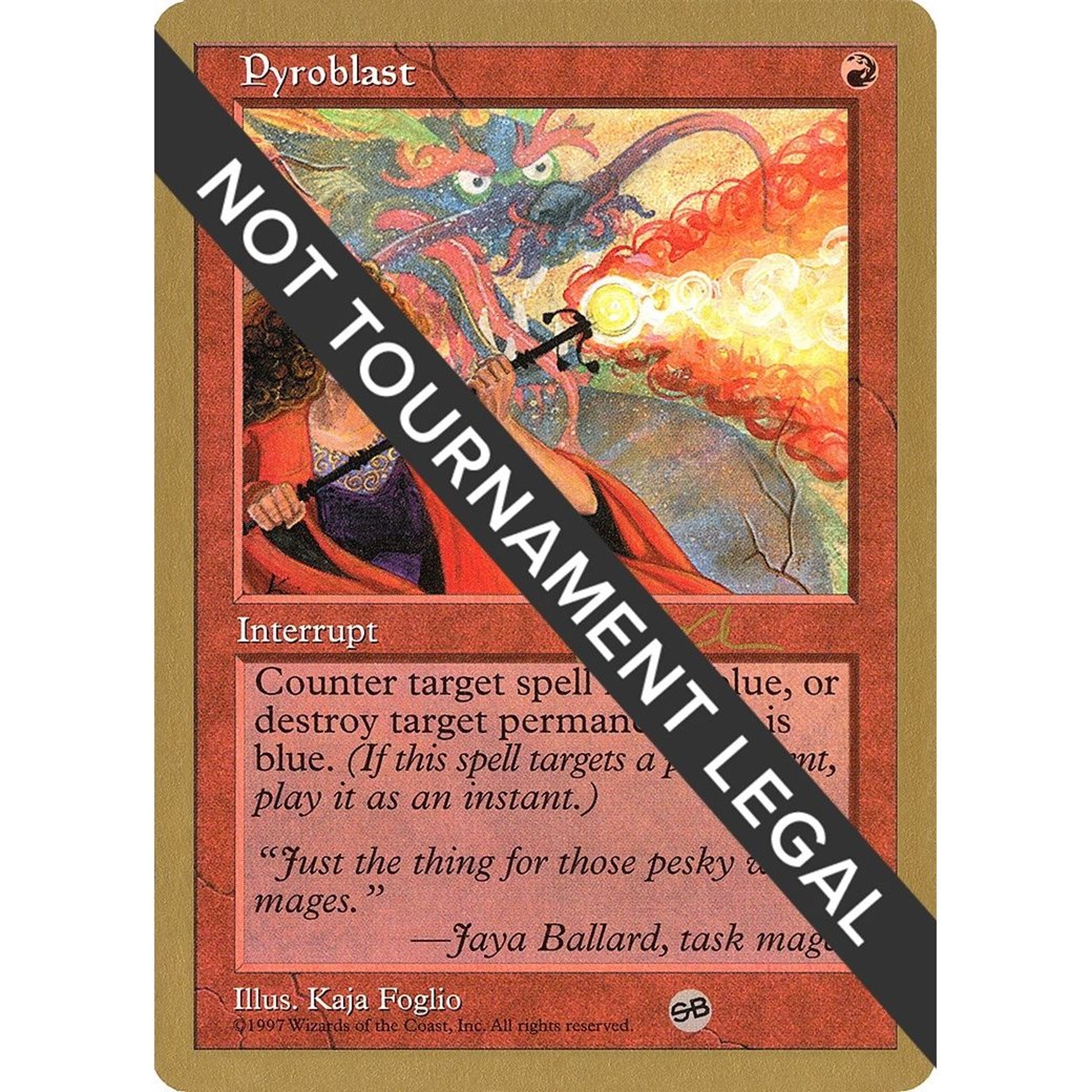 Image for Pyroblast - 1997 Paul McCabe (5ED) (SB) (WCD) - Magic: The Gathering