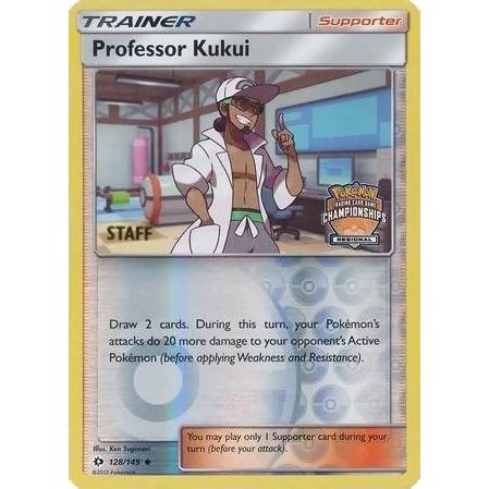 Image for Professor Kukui - 128/149 (Regional Championships) [Staff] (128/149) (PR) - Pokemon