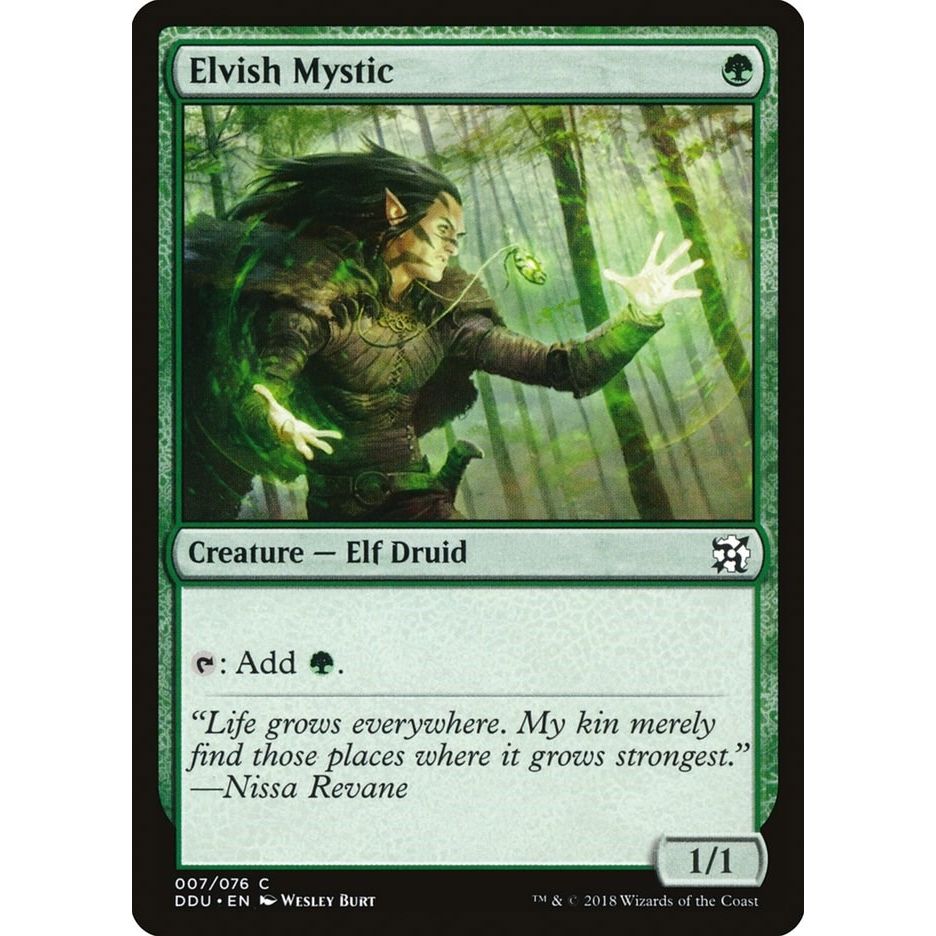 Image for Elvish Mystic (7) (DDU) - Magic: The Gathering