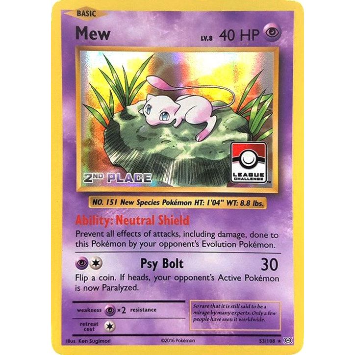 Image for Mew - 53/108 (League Challenge) [2nd Place] (053/108) (PR) - Pokemon