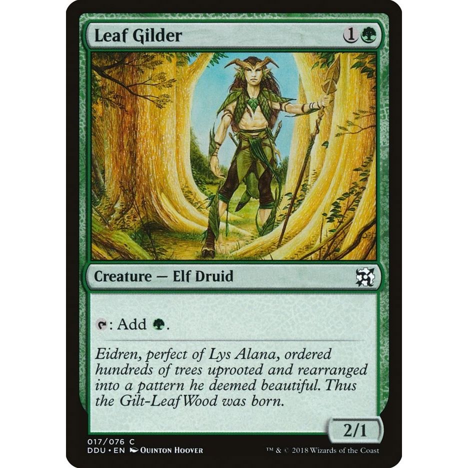 Image for Leaf Gilder (17) (DDU) - Magic: The Gathering