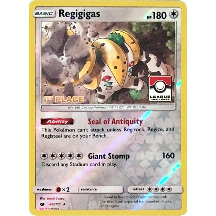 Image for Regigigas - 84/111 (League Challenge) [1st Place] (084/111) (PR) - Pokemon
