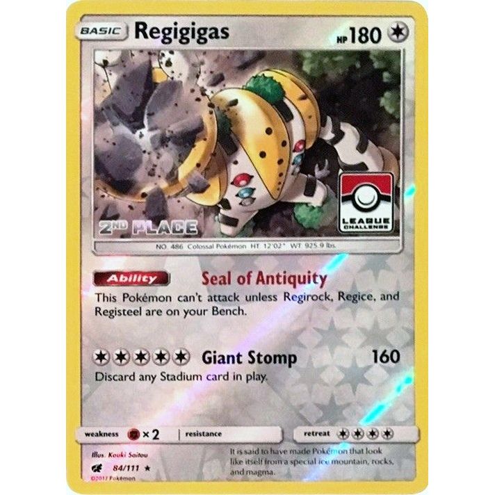 Image for Regigigas - 84/111 (League Challenge) [2nd Place] (084/111) (PR) - Pokemon