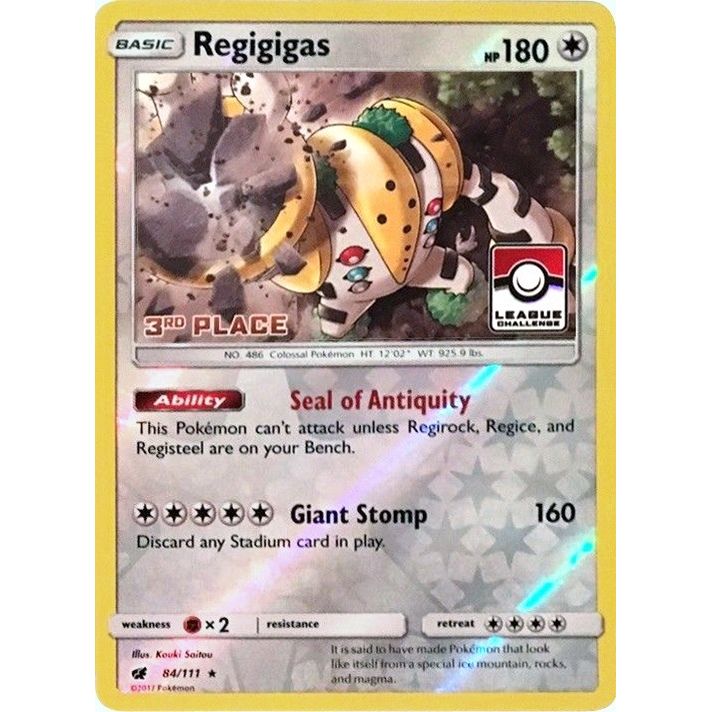 Image for Regigigas - 84/111 (League Challenge) [3rd Place] (084/111) (PR) - Pokemon