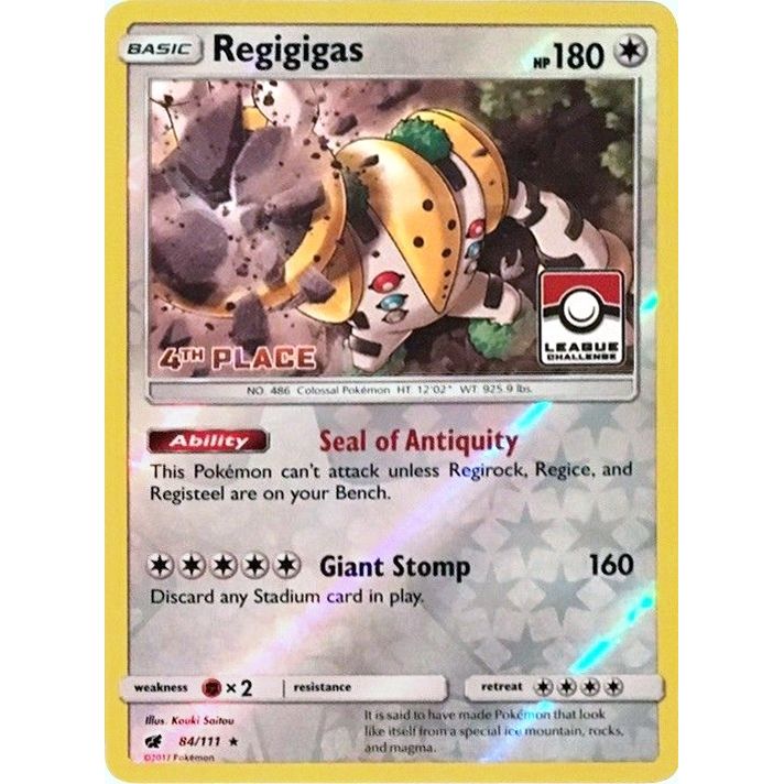 Image for Regigigas - 84/111 (League Challenge) [4th Place] (084/111) (PR) - Pokemon
