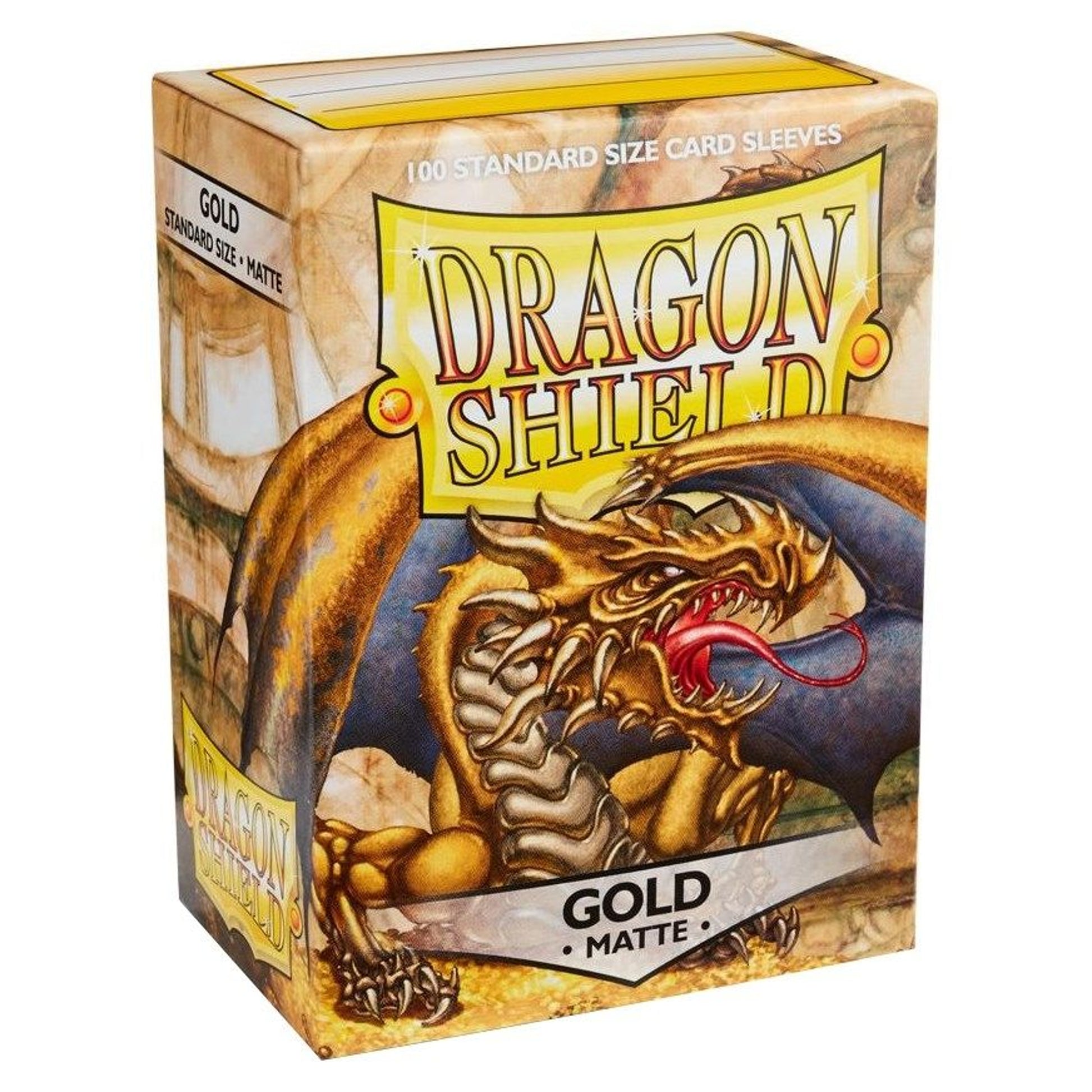 Image for Dragon Shield Matte Sleeves - Gold (100-Pack) - Card Sleeves