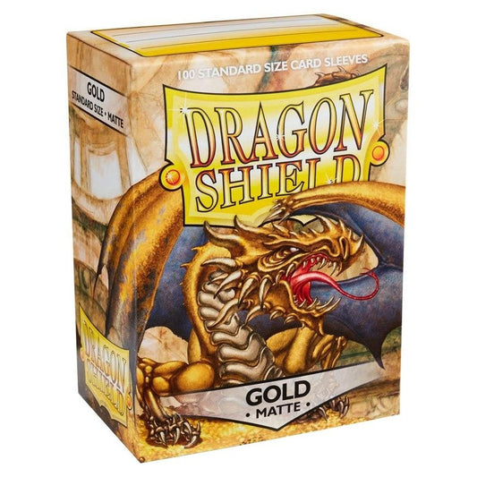 Image for Dragon Shield Matte Sleeves - Gold (100-Pack) - Card Sleeves