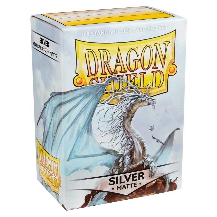Image for Dragon Shield Matte Sleeves - Silver (100-Pack) - Card Sleeves